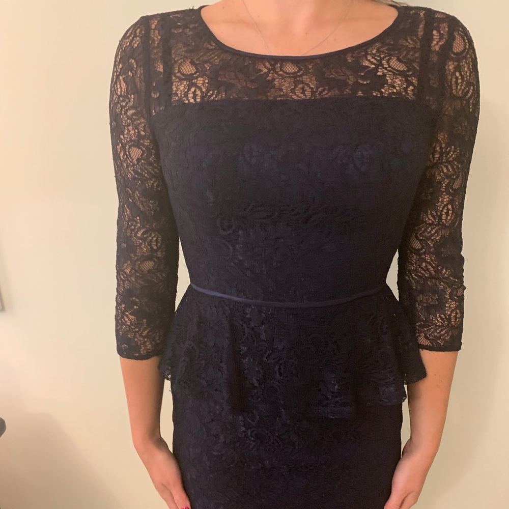NEVER WORN. Classy Navy Lace Dress